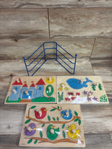 NEW Lakeshore Big Knob Learning Puzzle Set