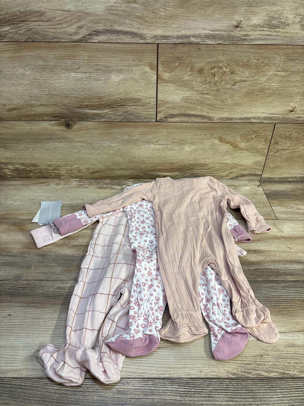 NEW Cloud Island 3pk Floral Sleepers Pink sz 0-3m