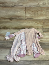 NEW Cloud Island 3pk Floral Sleepers Pink sz 0-3m