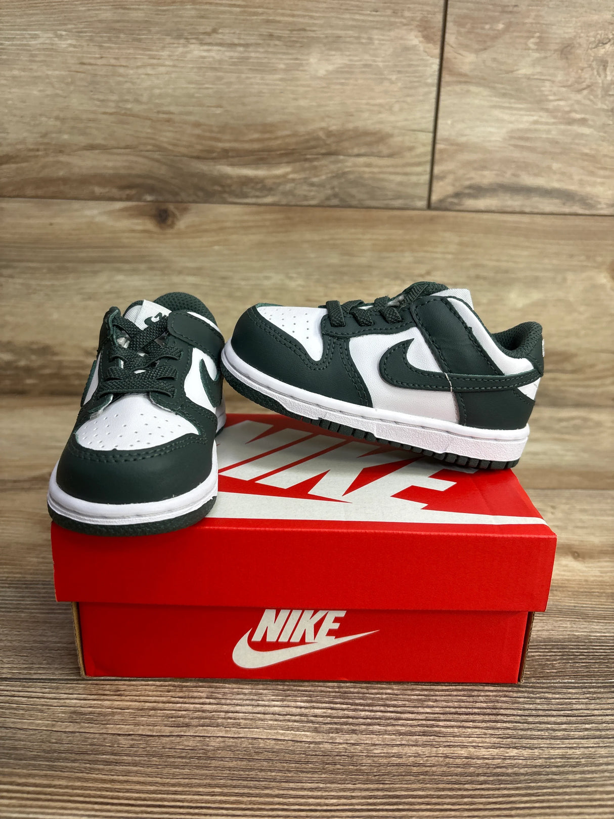 Nike Dunk Low TD 'Vintage Green' Sneakers sz 6c