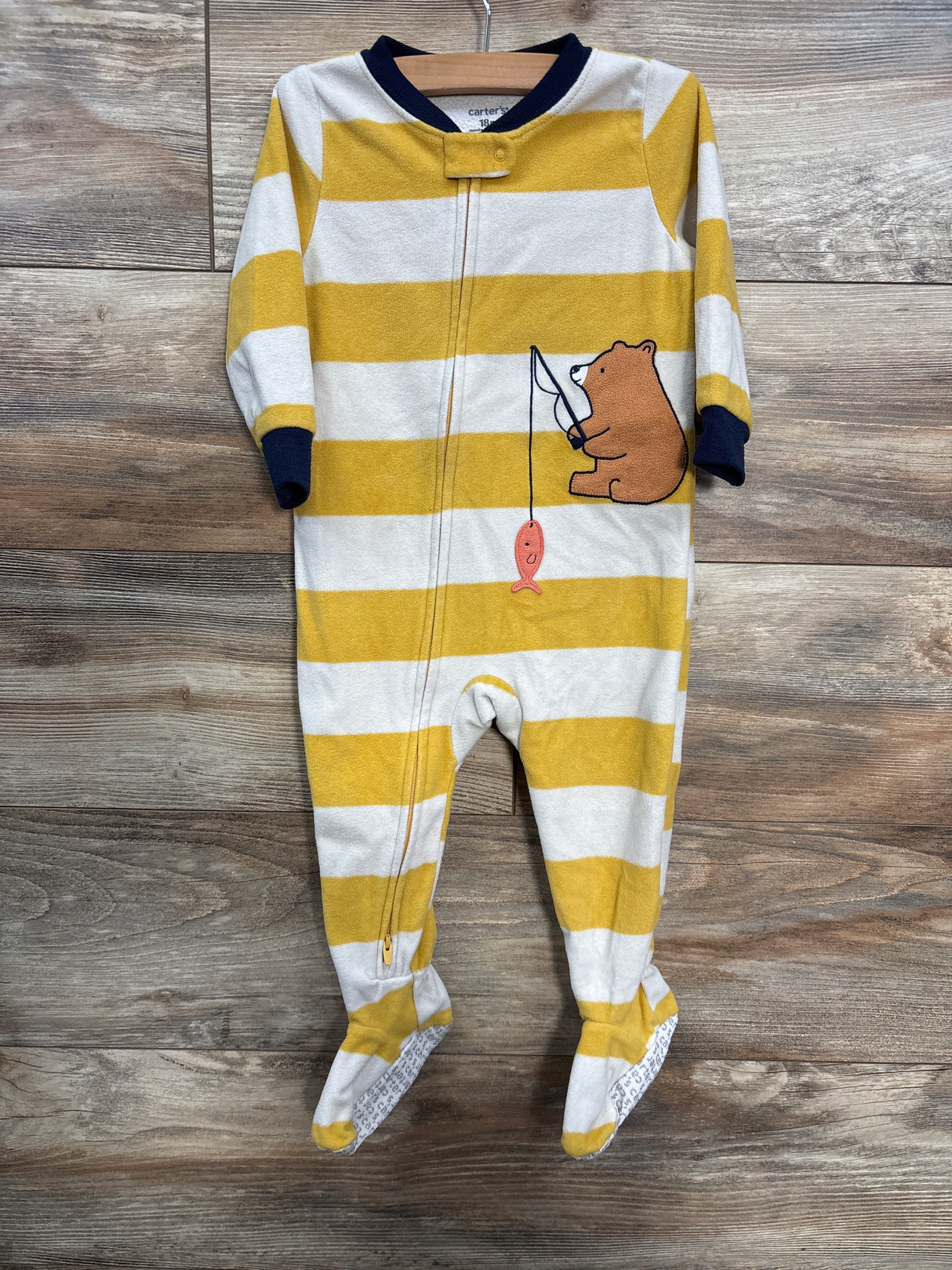 Carter's Striped Blanket Sleeper Yellow sz 18m