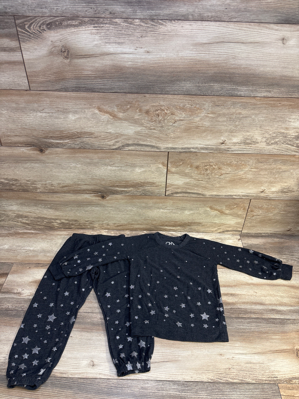 Chaser Kids 2pc Starry Night Raglan Pullover & Pants Set Grey sz 4T