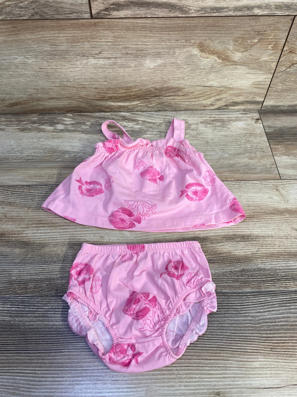 Child of Mine 2pc Tank Top & Bloomer Set Pink sz 0/3m
