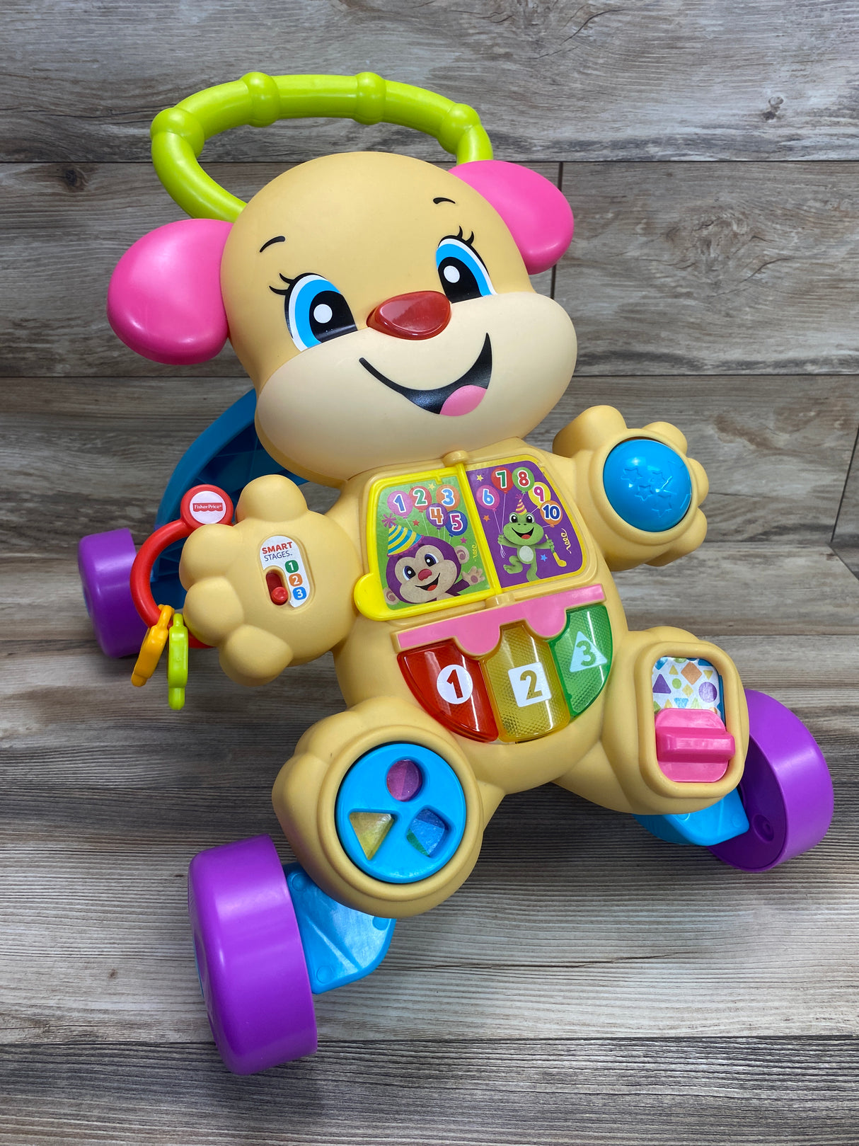 Fisher Price Laugh and Learn Smart Stages Learn With Puppy Walker Pink