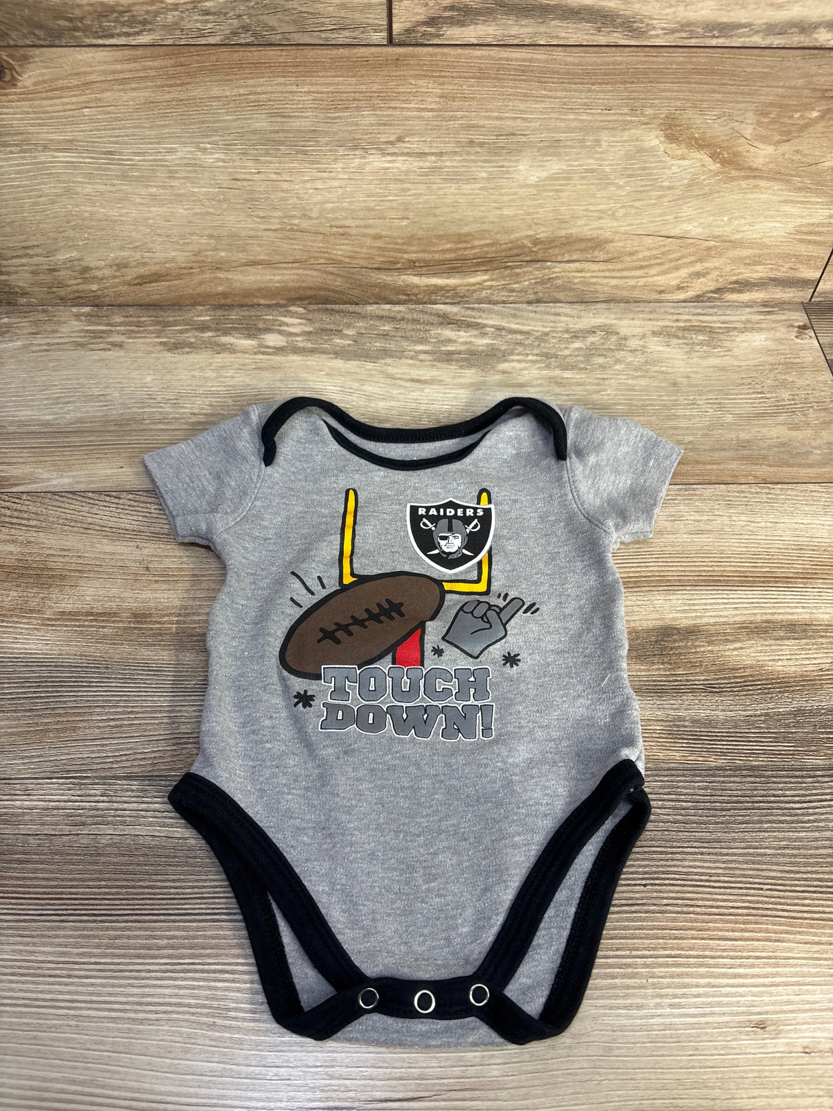 NFL Raiders Touch Down Bodysuit Grey sz 12m