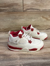 Air Jordan 4 Retro Sneakers Ivory/Sierra Red sz 11c