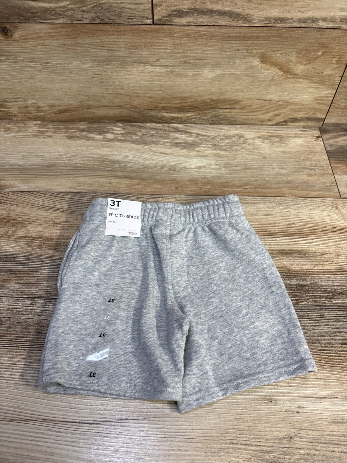 NEW Epic Threads Drawstring Knit Shorts Grey sz 3T