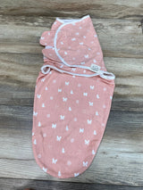 KeaBabies Butterfly Print Swaddle Pink sz 0-3m