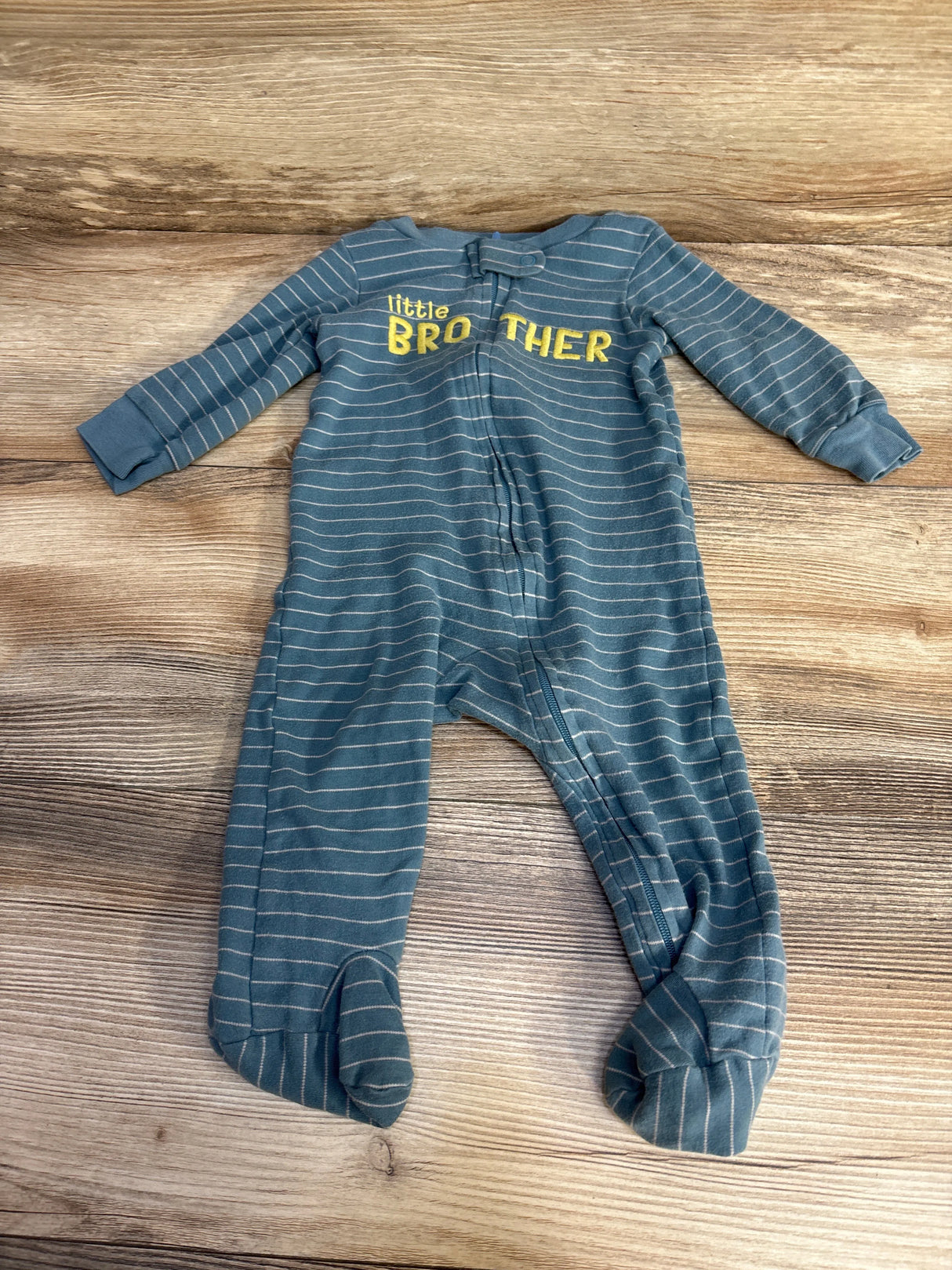 Just One You Striped Sleeper Blue sz 9m - Me n Mommy To Be