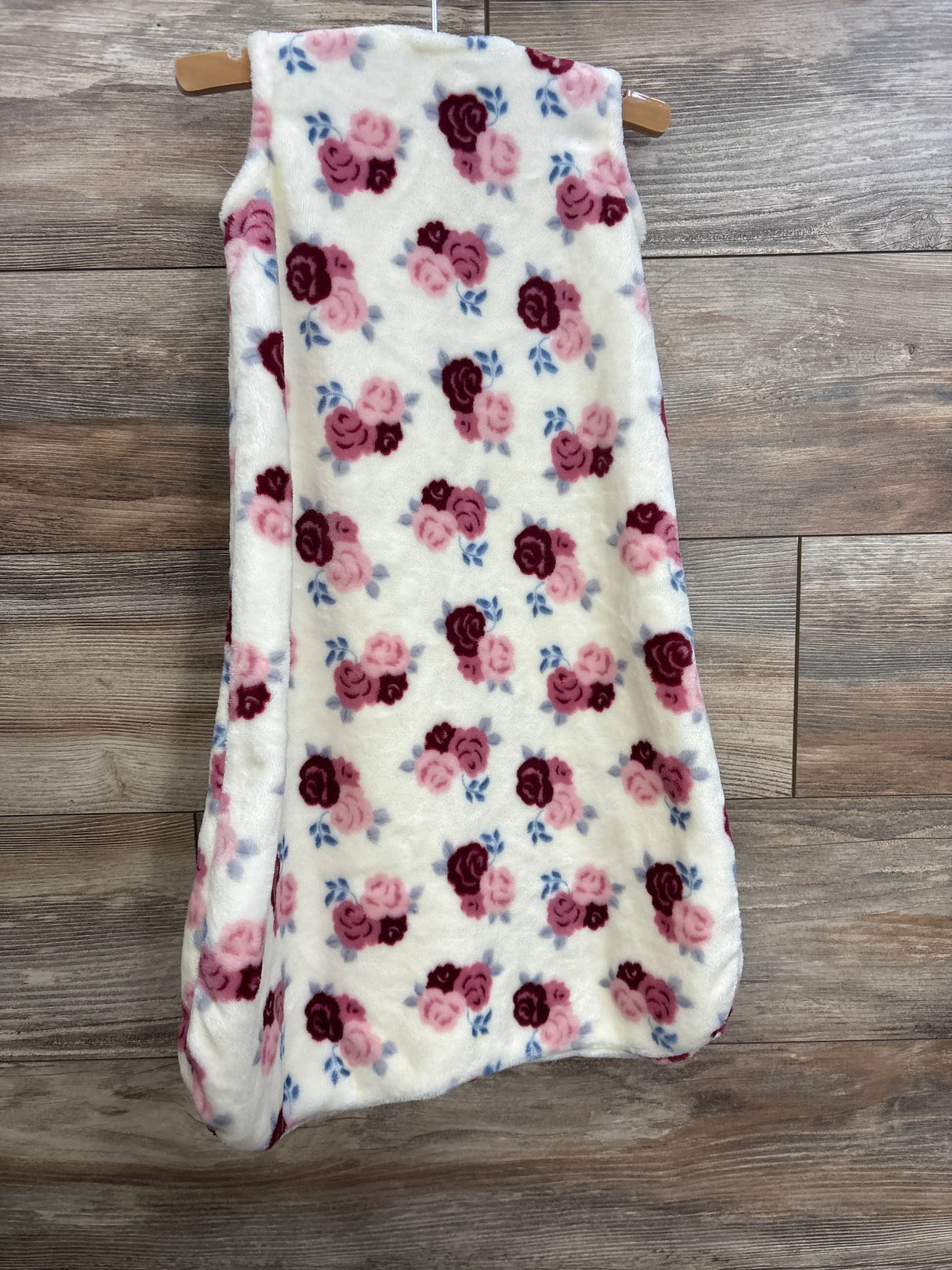Hudson Baby Floral Blanket Sleep Sack Ivory sz 0-6m