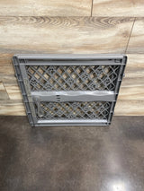 North States Paws Portable Pet/Baby Gate in Fieldstone Grey