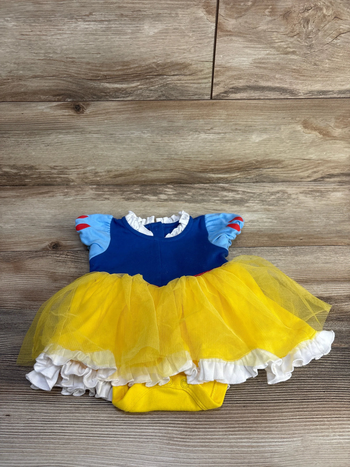 Disney Store Snow White Costume Bodysuit Dress Blue sz 0-3m