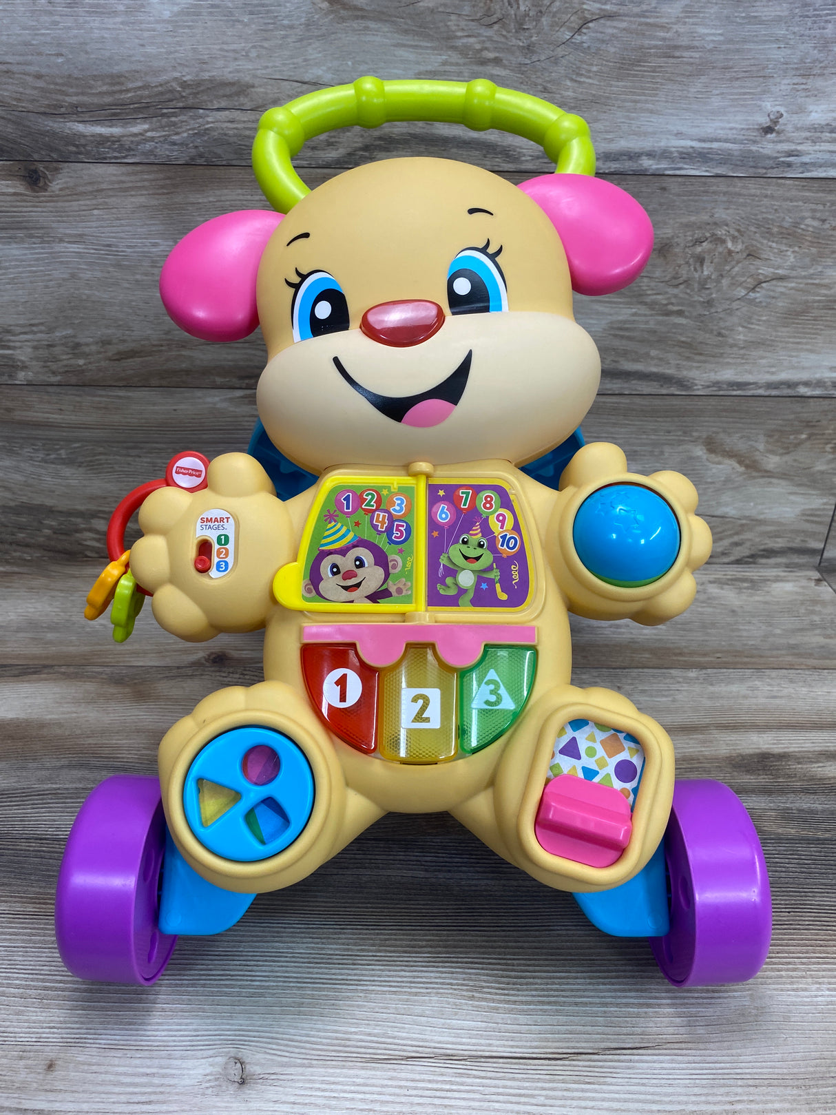 Fisher Price Laugh and Learn Smart Stages Learn With Puppy Walker Pink