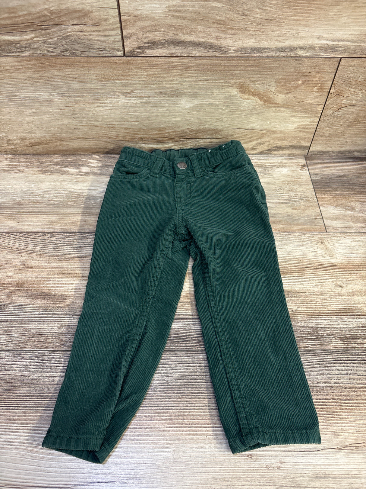 H&M Slim Fit Corduroy Pants Green sz 2T