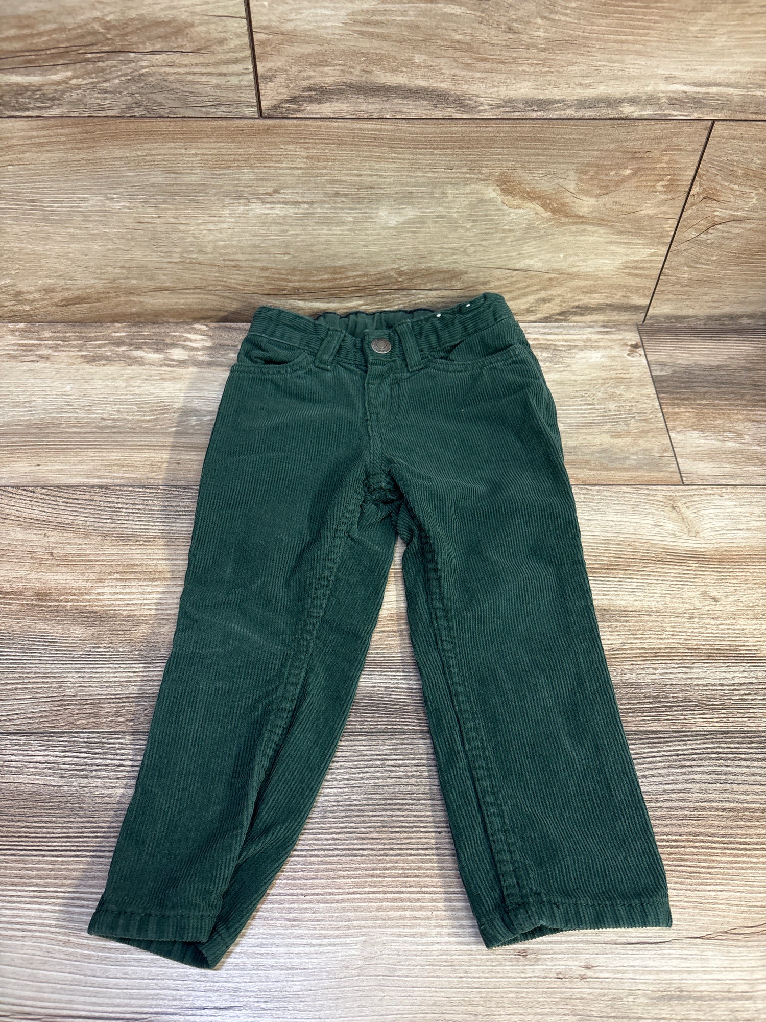 H&M Slim Fit Corduroy Pants Green sz 2T