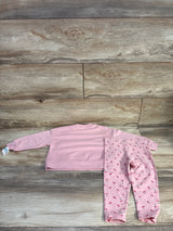 NEW Carter's 2pc Pullover Sweatshirt & Leggings Pink sz 24m