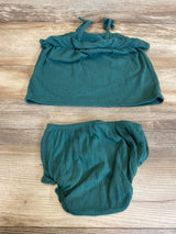 Carter's 2pc Sleeveless Top & Bloomers Green sz 18m