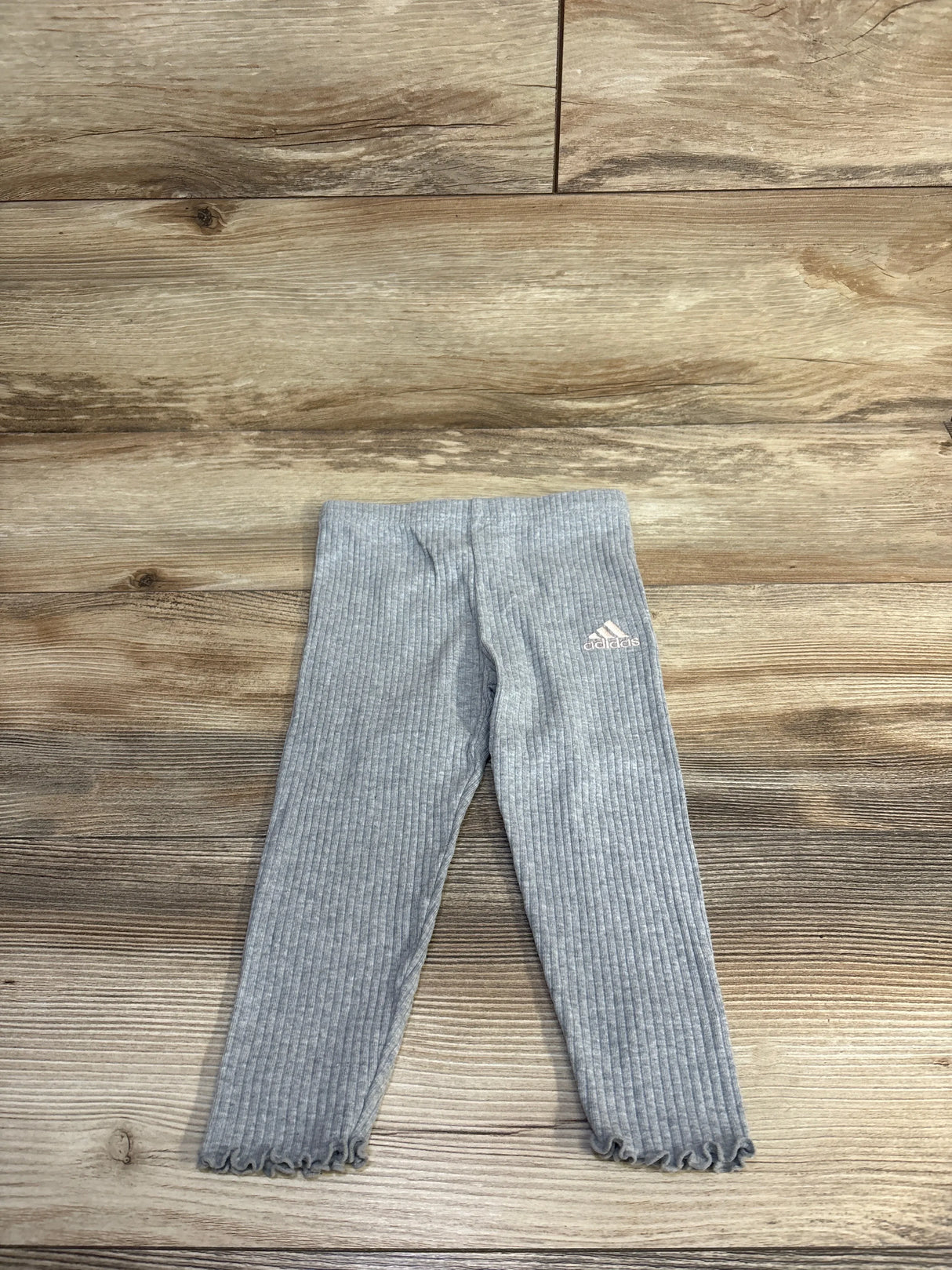 Adidas Ribbed Leggings Grey sz 2T