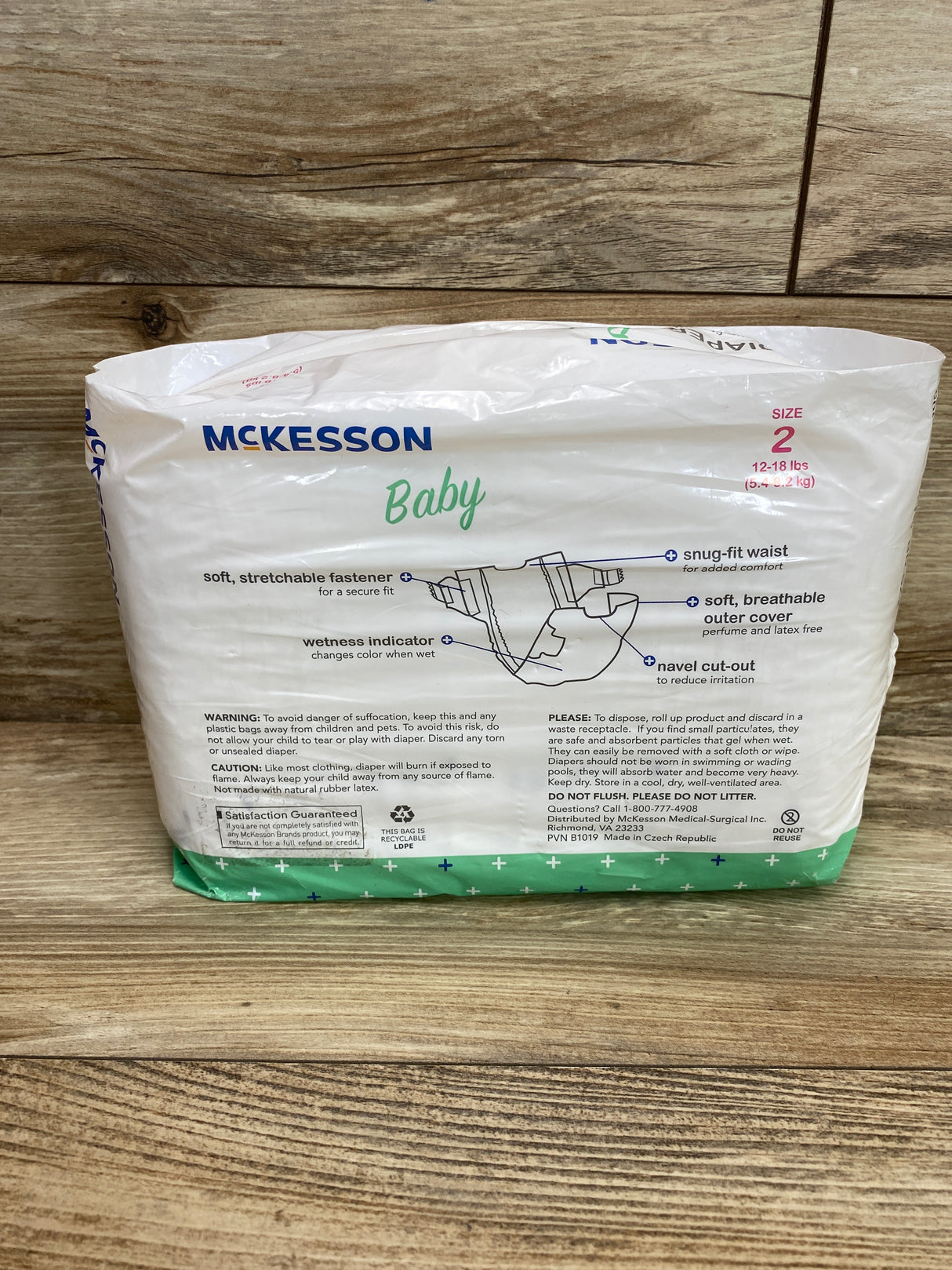 McKesson Baby Diapers, 34Ct., Size 2