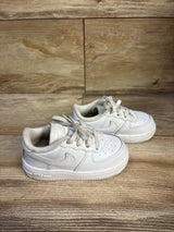 Nike Air Force 1 Low TD 'Triple White' Sneakers sz 7c