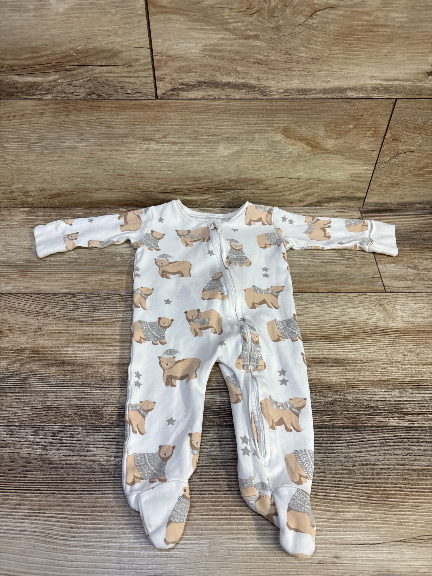 Winter Bear Sleeper White sz 0-3m