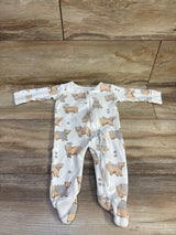Winter Bear Sleeper White sz 0-3m