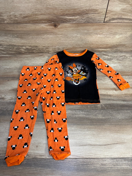 Disney 2pc Minnie Mouse Halloween Pajama Set Orange sz 3T - Me n Mommy To Be
