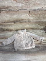 Just One You Fluffy Full Zip Jacket Beige sz 12m