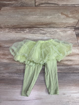 Milkbarn Matcha Tutu Skirt Leggings Green sz 3-6m