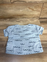 Easy Peasy Gauze Shirt Blue sz 12m
