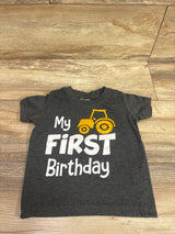 Unordinary Toddler My First Birthday Shirt Grey sz 12m