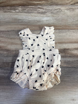Cat & Jack Ribbed Bubble Romper Cream sz Newborn