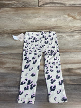 NEW Grayson Mini Leopard Print Ribbed Leggings Cream sz 2T