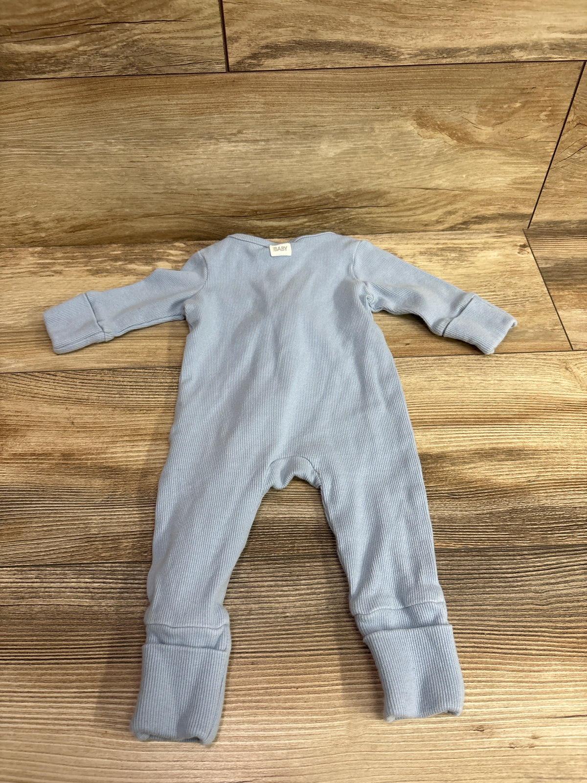 Cotton On Baby Organic Ribbed Sleeper Blue sz 0-3m