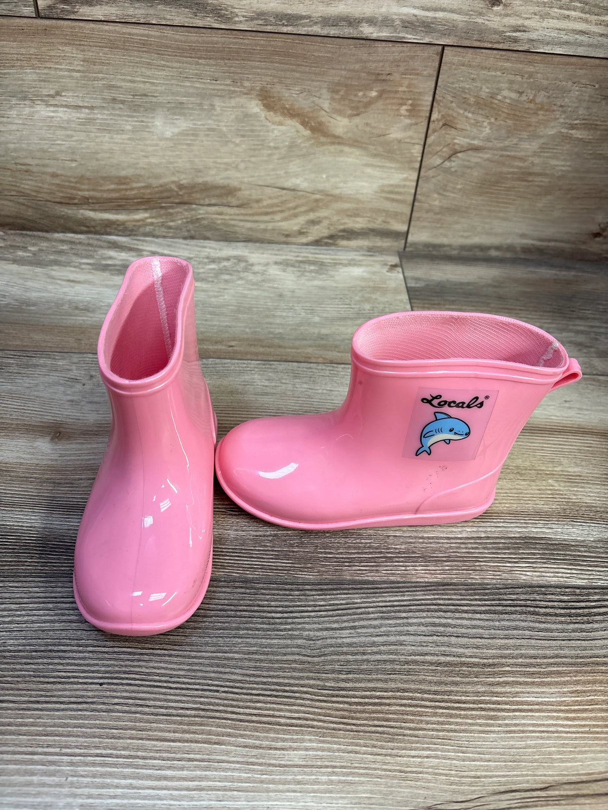 Locals Rain Boots Pink sz 9.5c