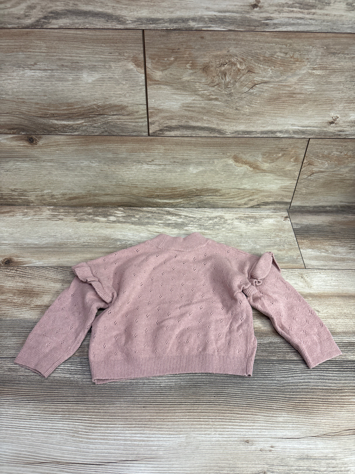 Baby Gap Pointelle Knit Sweater Pink sz 12-18m