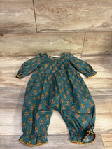 Mable + Honey Floral Coverall Jumpsuit Green sz 18m