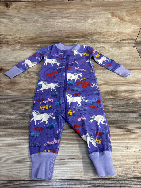 Hanna Andersson Unicorn Footless Sleeper Purple sz 3-6m - Me n Mommy To Be
