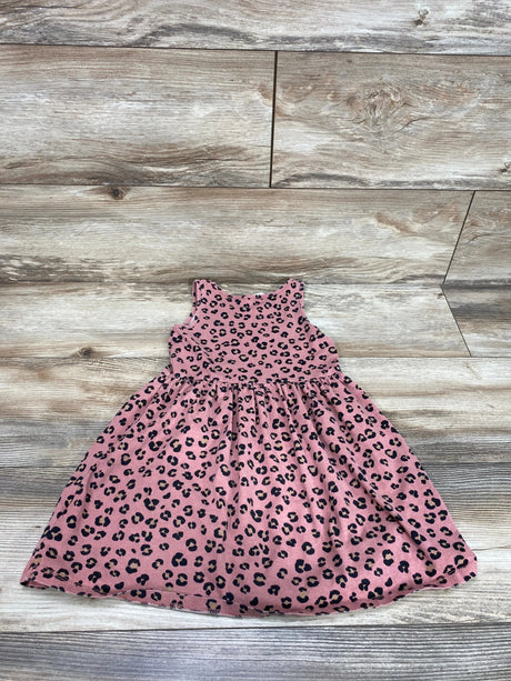 H&M Cheetah Print Tank Dress Dusty Rose sz 5/6 - Me 'n Mommy To Be