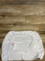 American Baby Co. Solid White Jersey Knit Fitted Crib Sheet