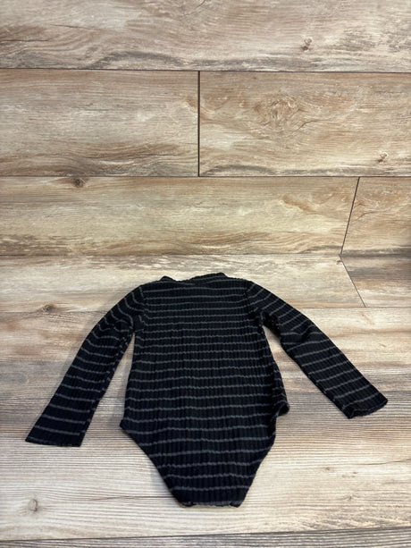 Zara Striped Long Sleeve Bodysuit Black sz 2-3T - Me n Mommy To Be