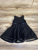 Calvin Klein Illusion Mesh Bow Front Dress Black sz 4T - Me n Mommy To Be