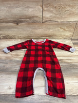 Buffalo Plaid Coverall Red sz 6-9m