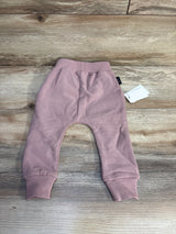 NEW Tiny Tribe Dusty Lilac Plain Frill Sweat Pants sz 6-9m