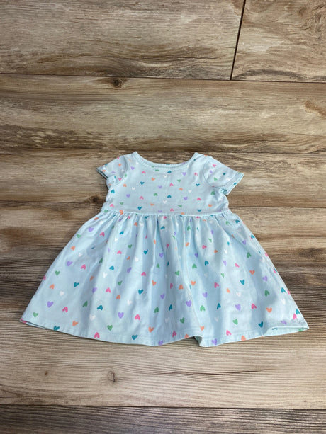 Cat & Jack Heart Print Dress Blue sz 2T - Me n Mommy To Be