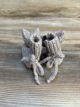 RS Knit Line Bunny Booties Beige sz 1/2c