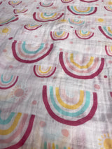 Parent's Choice Muslin Extra Large Swaddle, Rainbow 47" x 47" - Me n Mommy To Be