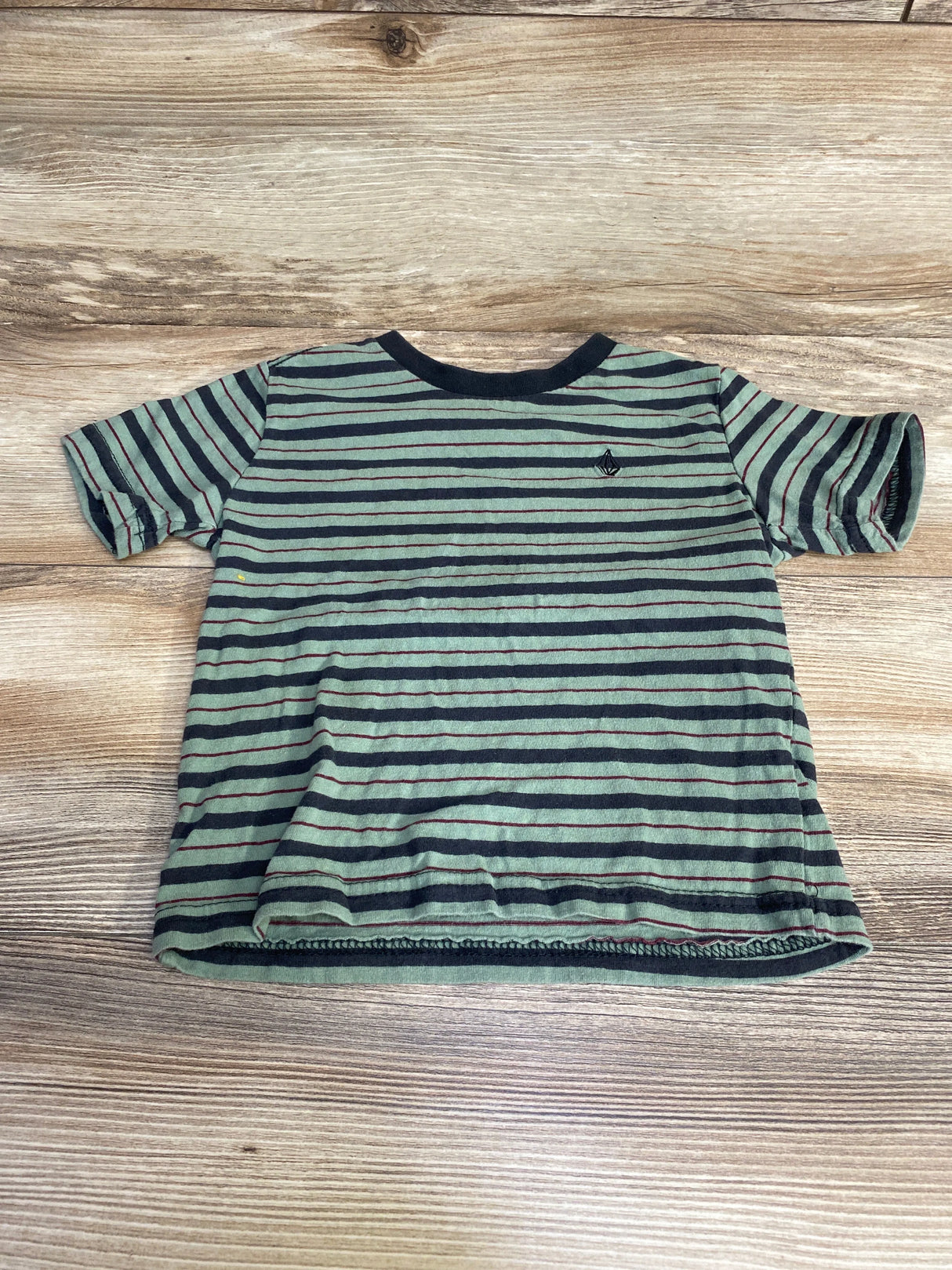 Volcom Striped Shirt Green sz 2T