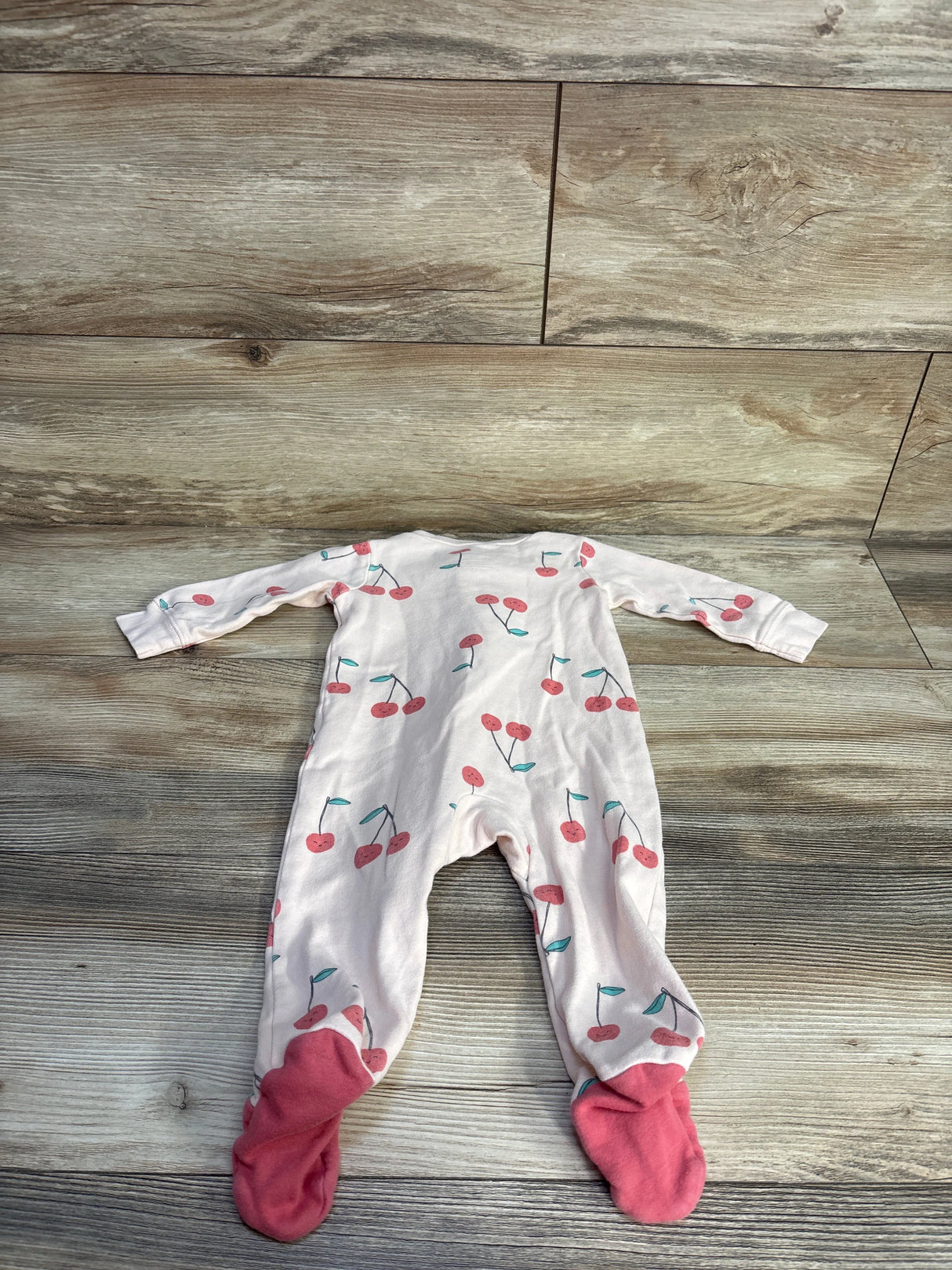 Carter's Cherry Sleeper Peach sz 9m