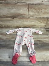 Carter's Cherry Sleeper Peach sz 9m